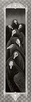 Sharon Mitchell. Dinner Gathering. Multiple Plate Etching with Aquatint & Drypoint.