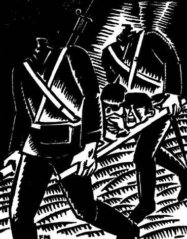 Frans Masereel. Arise, You Dead. 1917. Woodcut.