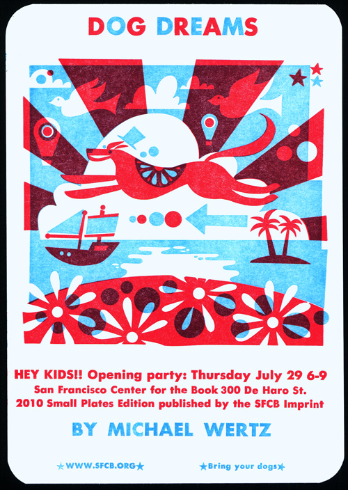 Michael Wertz. Dog Dreams. 2009. Letterpress.