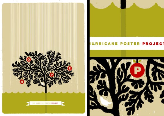 Hope. 18″ × 24″ poster. CLIENT: Hurricane Poster Project