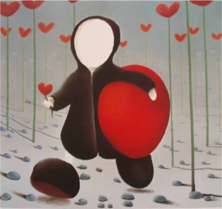 Mackenzie Thorpe. In The Land Of A Dream. Lithograph. 