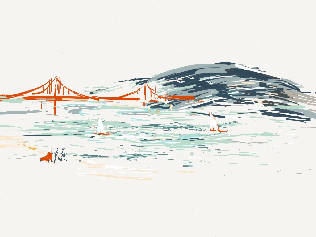 I love you, Fair City. Aditi Raychoudhury. 2/2014. iPad drawing using Paper by 53.