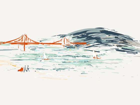 I love you, Fair City. Aditi Raychoudhury. 2/2014. iPad drawing using Paper by 53.