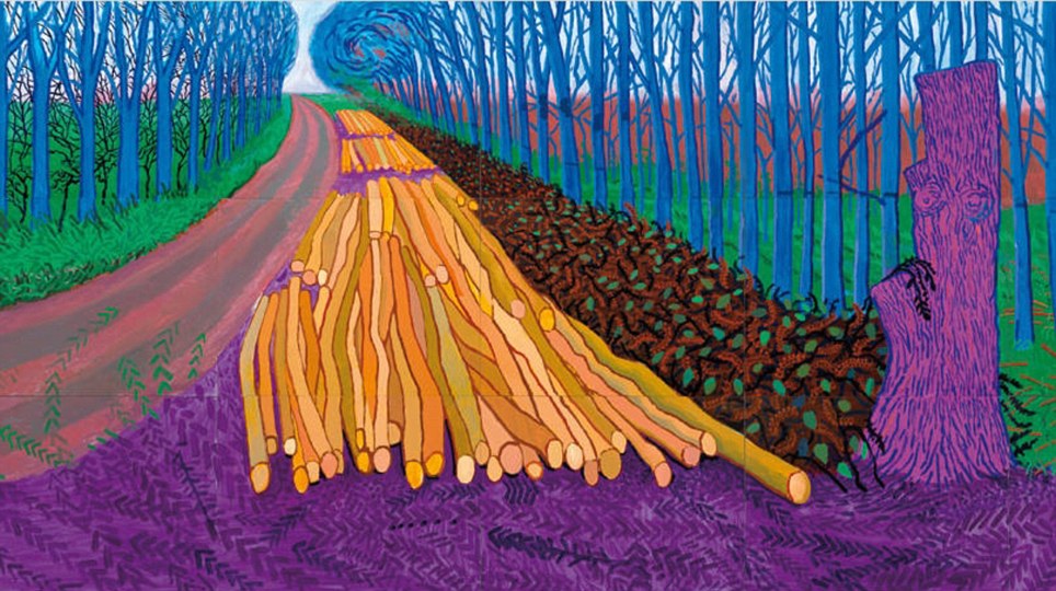 Winter Timber. David Hockney. 2009. iPad Art (Brushes App)