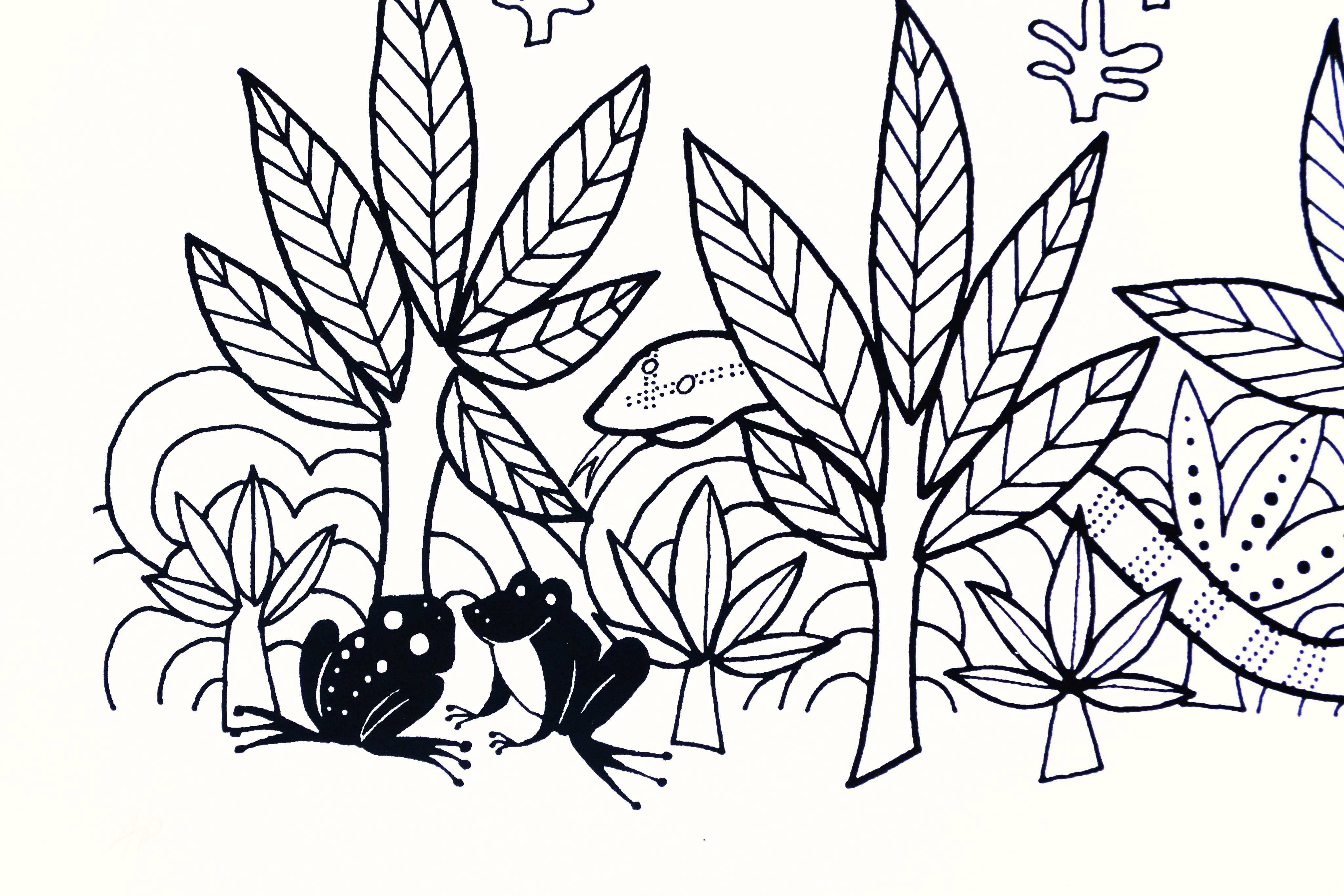 Aditi Raychoudhury. Tree of Life (Detail). 2014. Limited Edition Screenprint.