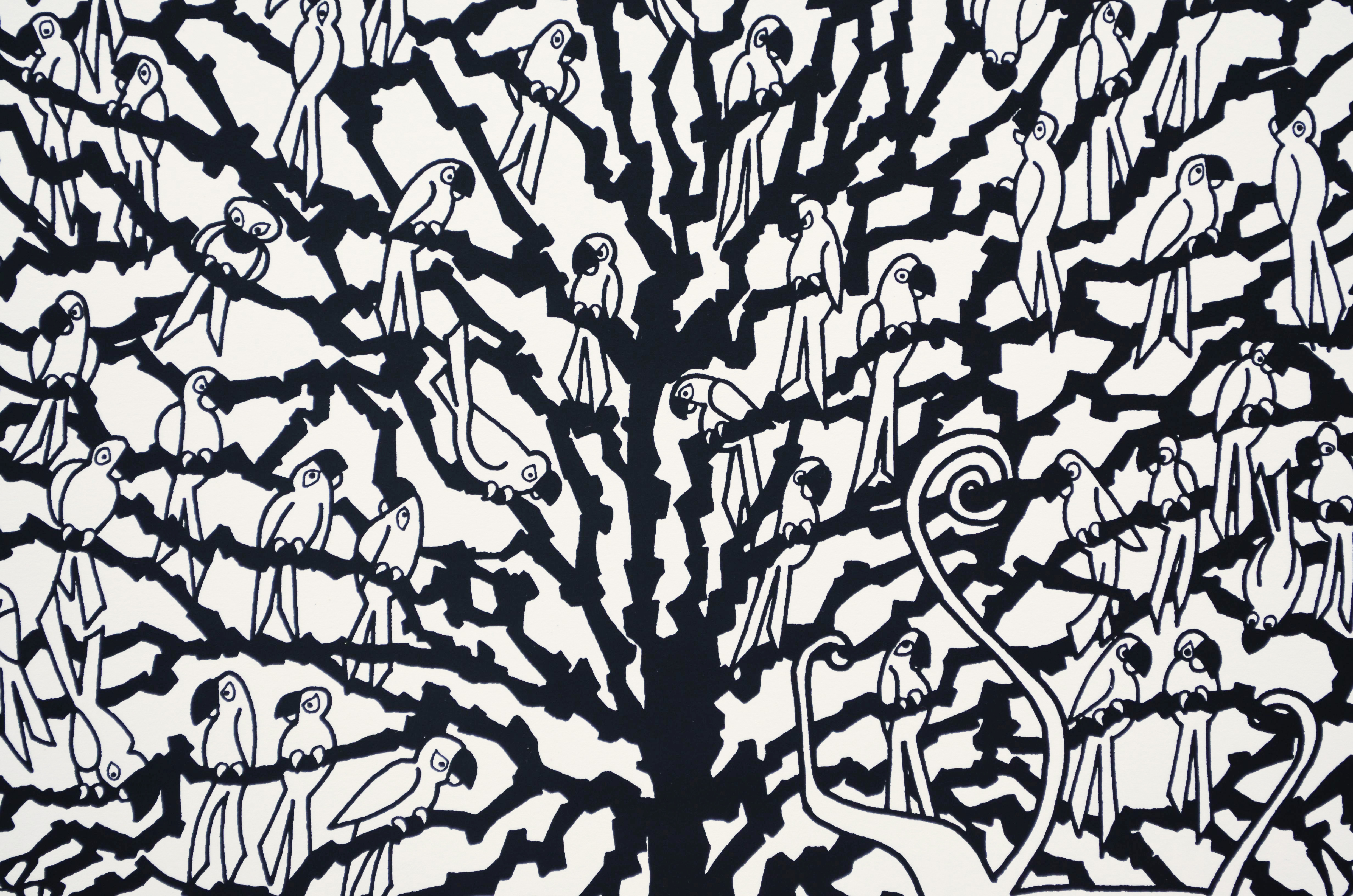Aditi Raychoudhury. Tree of Life (Detail). 2014. Limited Edition Screenprint.