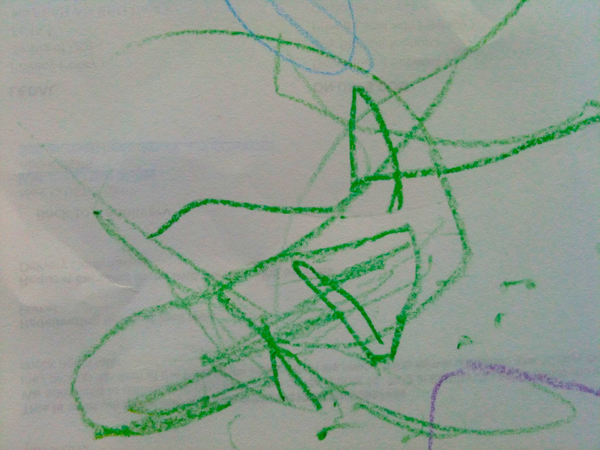 Plane. 2013. Crayons on Paper