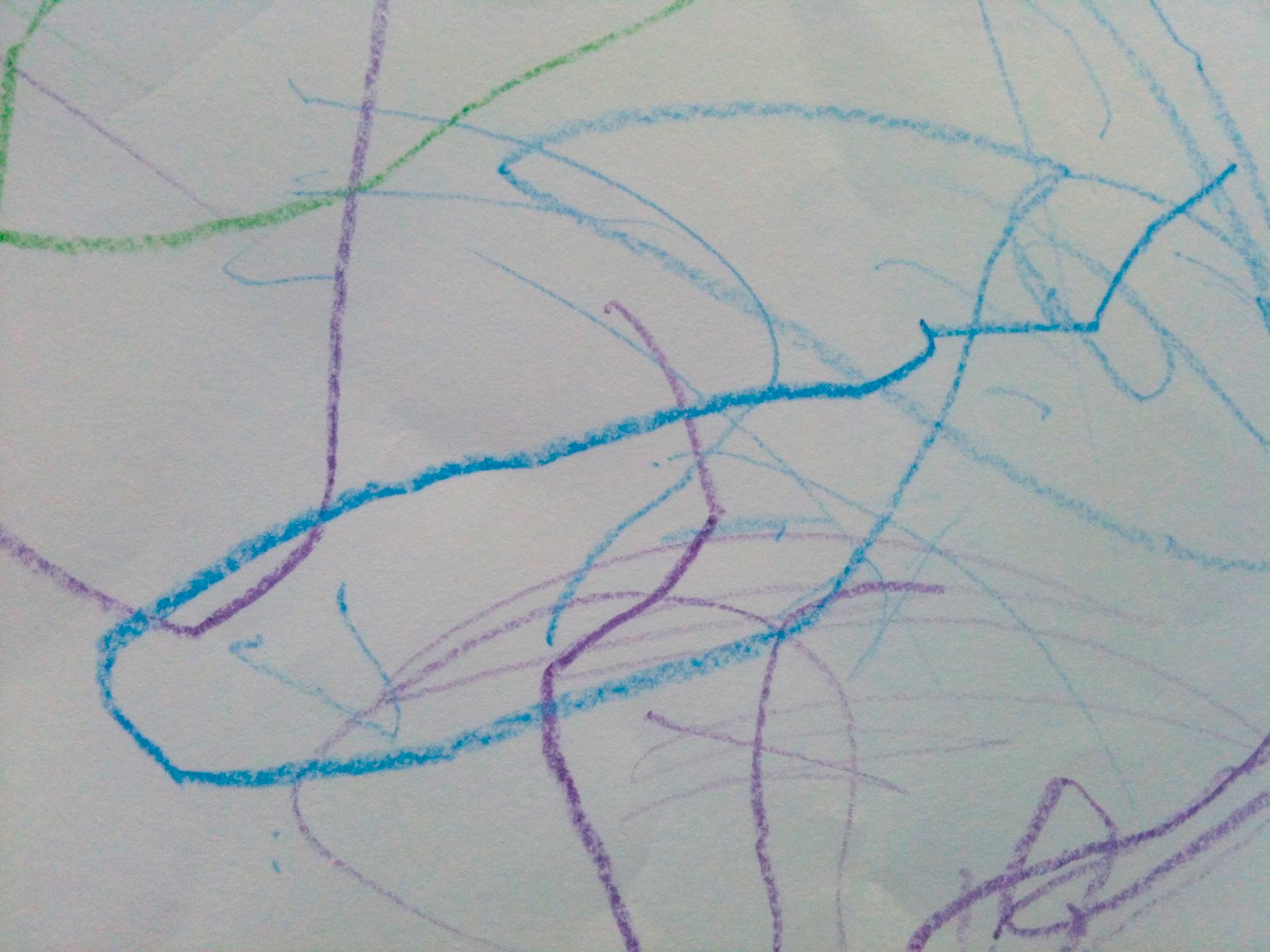 Whale. January 2013. Crayons on Paper