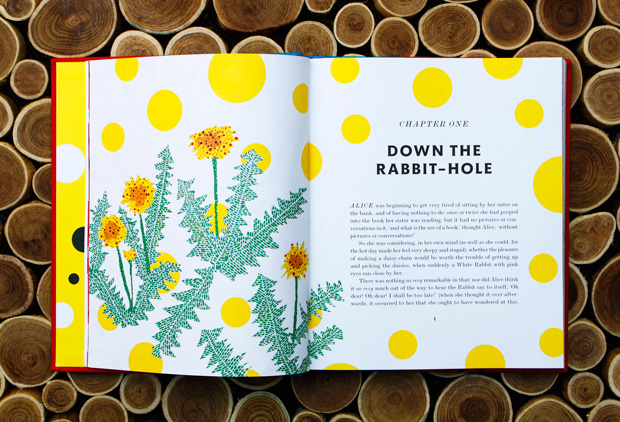 Yayoi Kusama. Illustration from Alice in Wonderland. Penguin, 2012. Source: Bainpickings.org