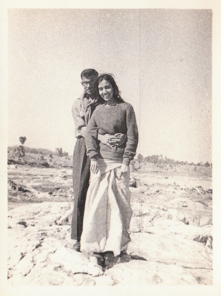 Ma and Baba before we came along. Ma is wearing Baba's sweater. 1965? 1966?