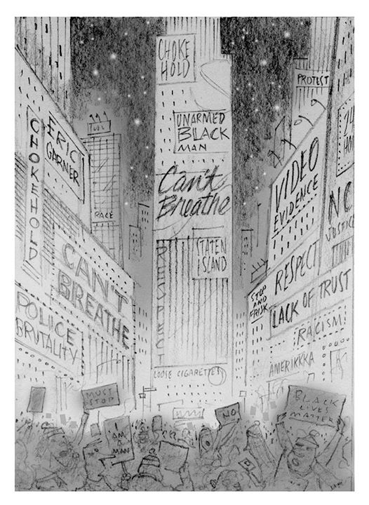 Bob Staake. Signs of the Times Square. 2014.