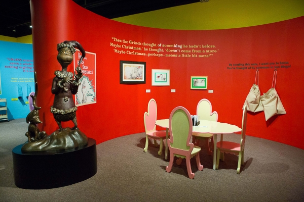 Postcard Room. Ingenious! The World of Dr. Seuss. 2014. San Diego History Center.