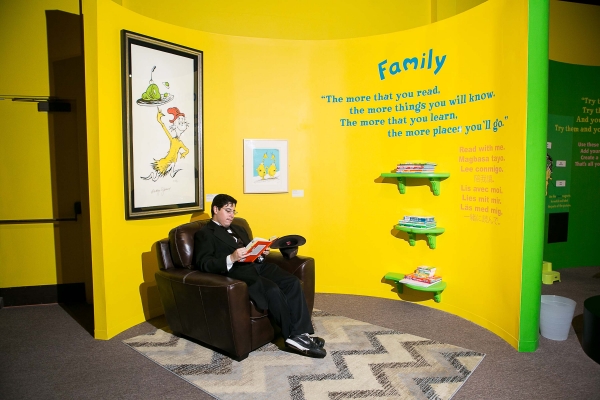 Reading Room. Ingenious! The World of Dr. Seuss. 2014. San Diego History Center.