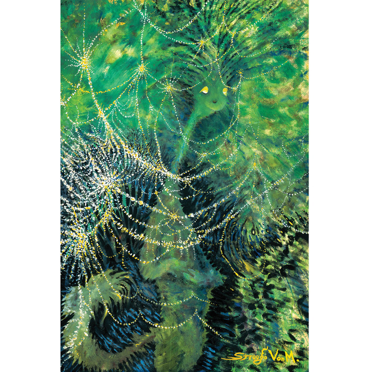  Dr. Seuss. Green Cat with Lights. Original oil on illustration board. 