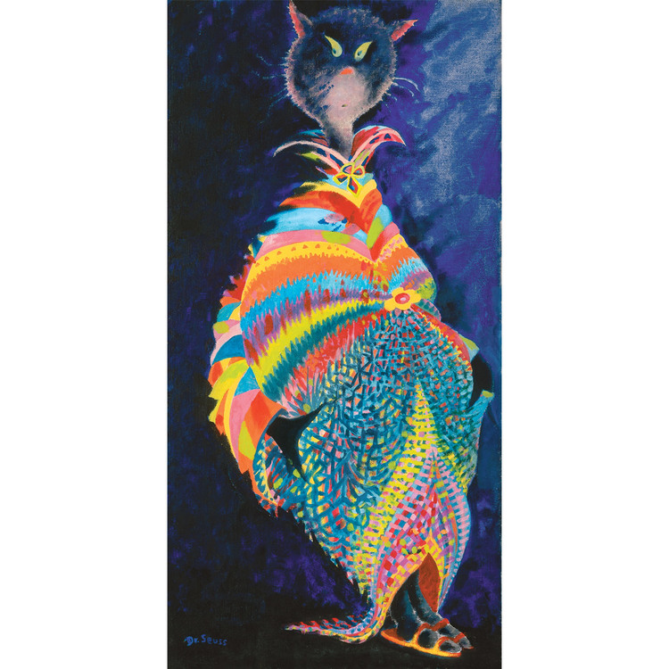 Dr. Seuss.  Joseph Katz and His Coat of Many Colors. 1970. Acrylic on canvas board.