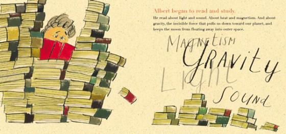 Vladimir Radunsky. On a Beam of Light. 2013. Paper, Watercolor, Ink.