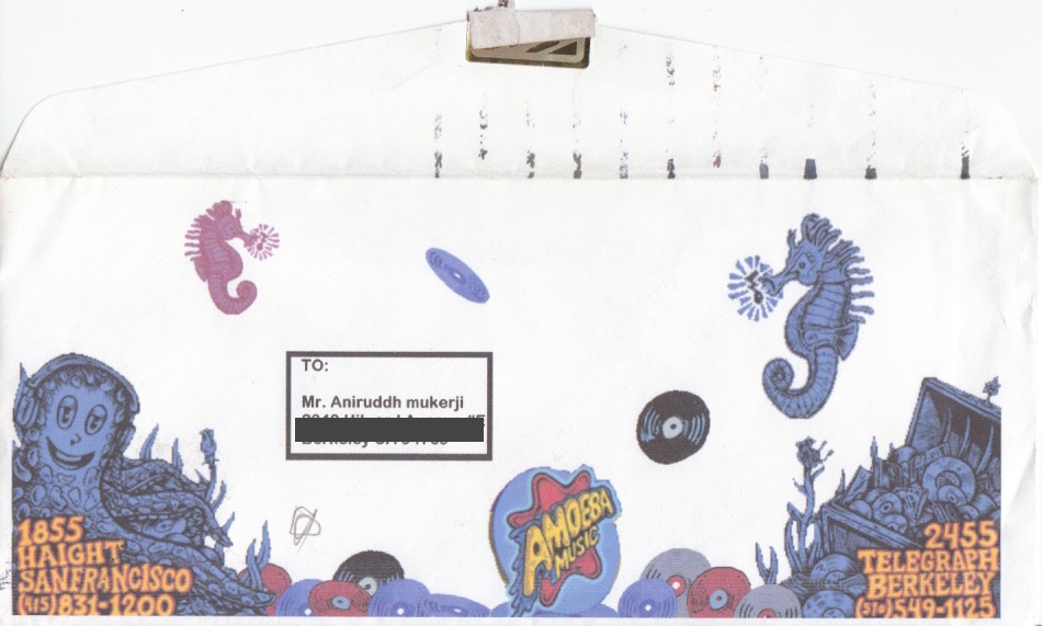 Aditi Raychoudhury. Amoeba Mail Envelope. Photoshop. 2002