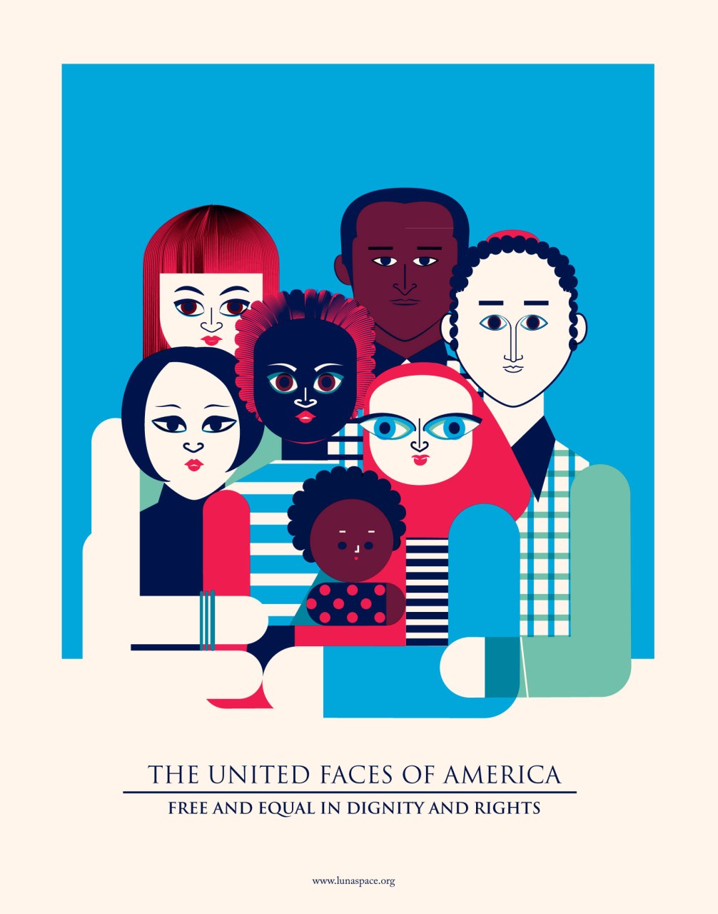 Aditi Raychoudhury. The United Faces of America (Color). 2017.